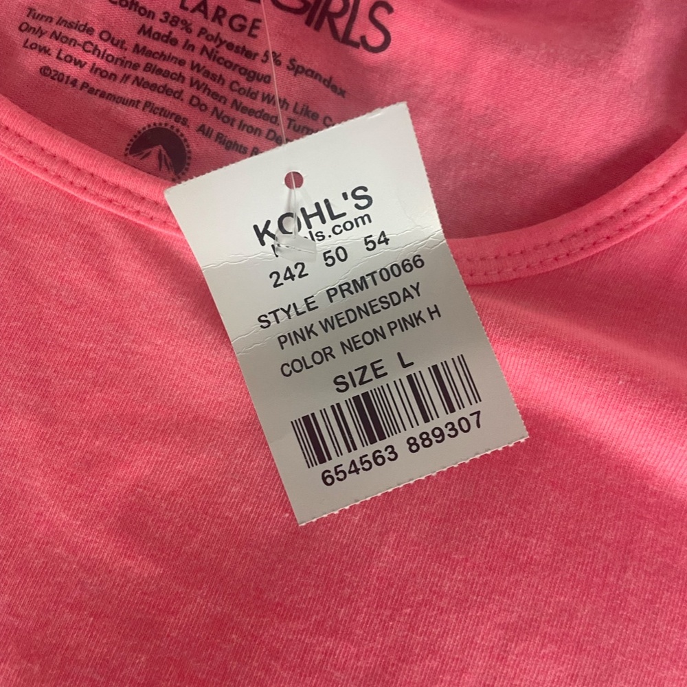 ON WEDNESDAYS WE WEAR PINK (MEAN GIRLS) SIZE LG NWT - Picture 4 of 9